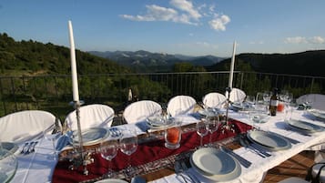 Espace banquet en plein air