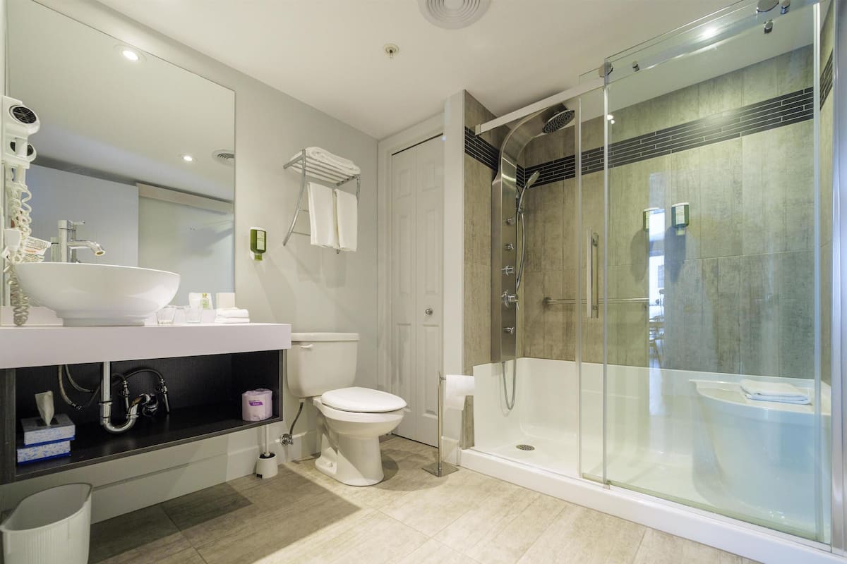 Rom – standard, 1 kingsize-seng, ikke-røyk | Bad | Hårføner og håndklær