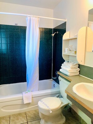 스탠다드 더블룸 | 욕실 | 별도의 욕조 및 샤워 시설, 타월