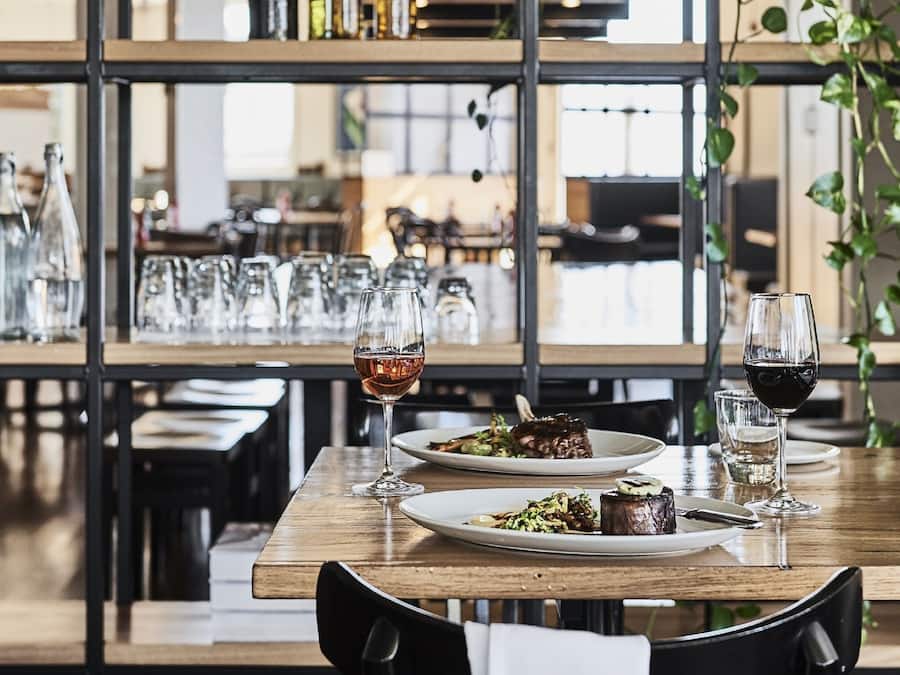 Lunch, dinner served; Modern European cuisine, al fresco dining