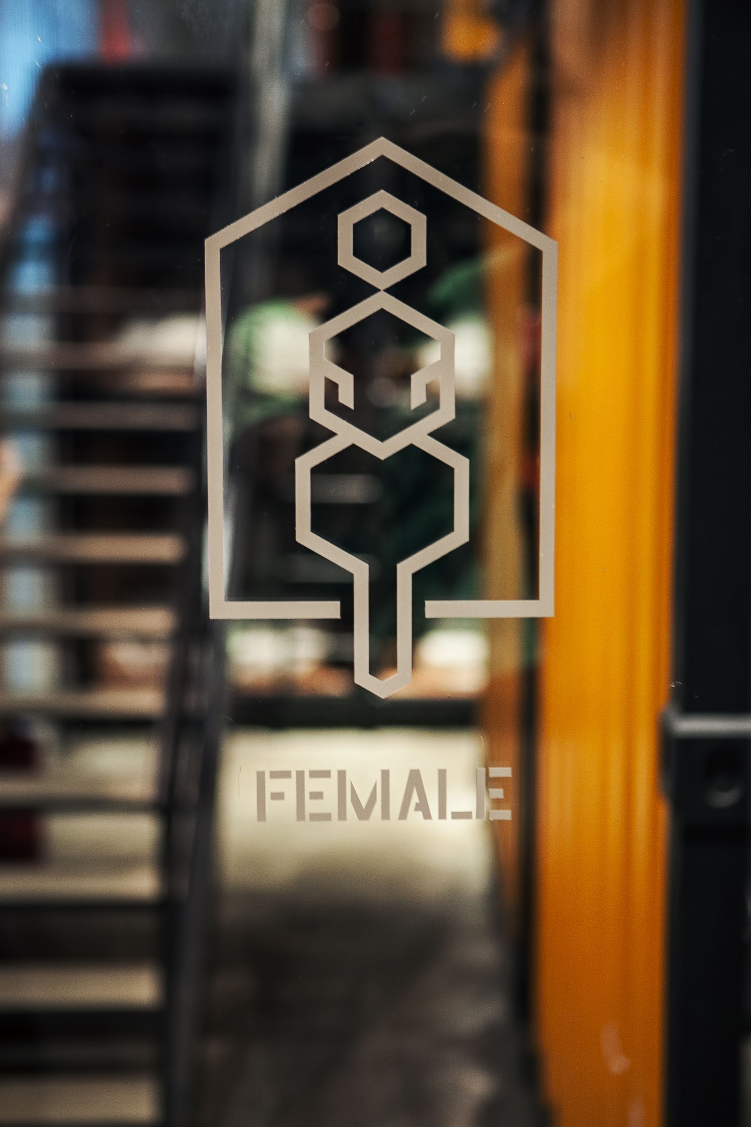 A logo with the word "FEMALE" and a geometric design.