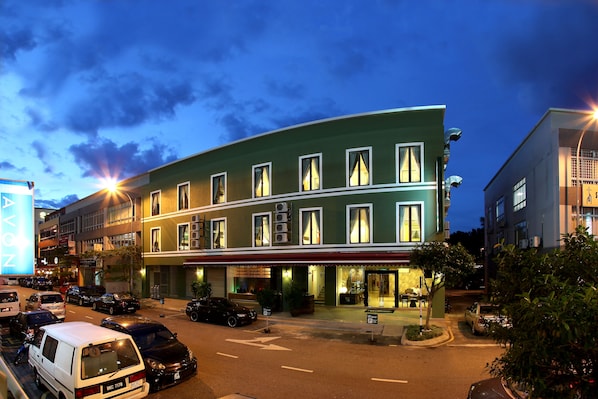 Front of property – evening/night