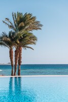 Private beach, sun loungers, beach umbrellas, beach massages