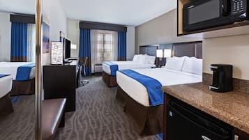 Standard Room, 2 Queen Beds | Down comforters, desk, laptop workspace, soundproofing