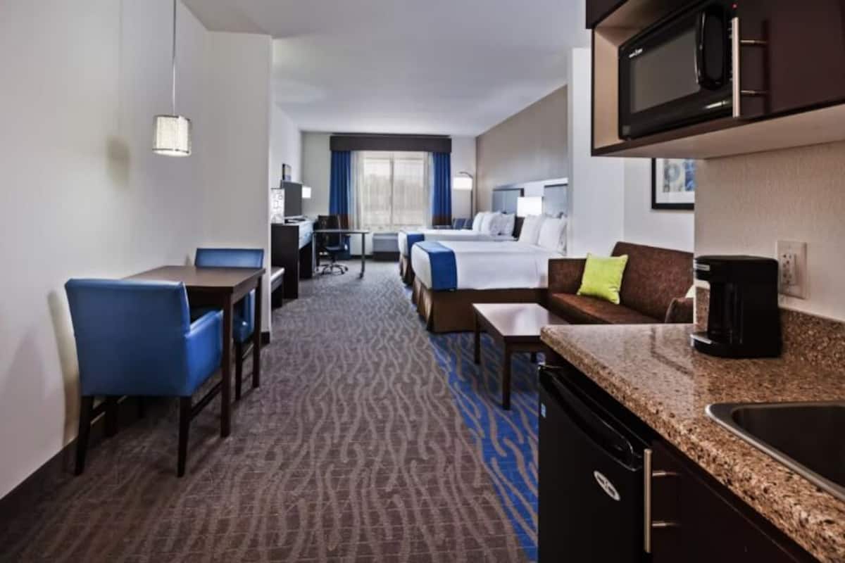 Suite, Two Queen Beds, Mobility Accessible, Non Smoking | Down comforters, desk, laptop workspace, soundproofing