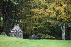 Outdoor wedding area