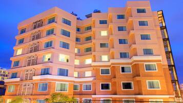 Front of property - evening/night