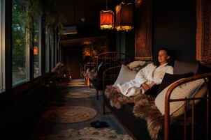 Un sauna, aguas termales/minerales, tratamientos corporales