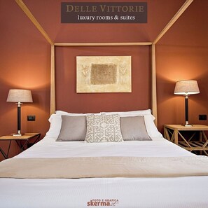 Habitació Deluxe, no fumadors, vistes a la ciutat (Family) | Llençols de cotó egipci, roba de llit d'alta qualitat i cobrellits 