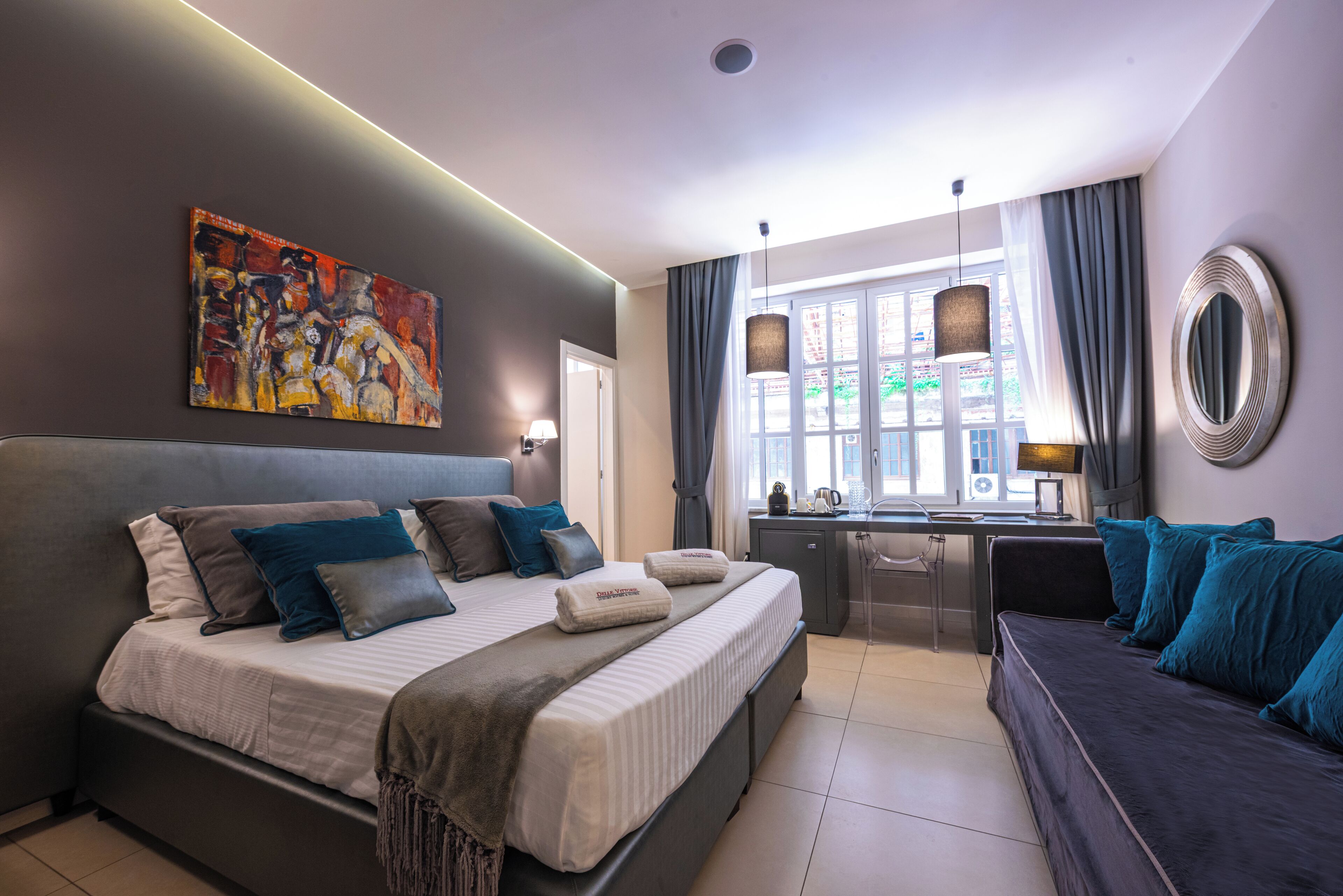 Deluxe Double Room, Non Smoking | Egyptian cotton sheets, premium bedding, down duvets, memory-foam beds