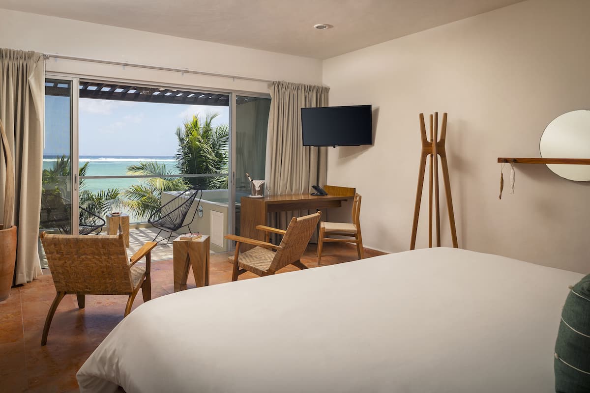 master suite beachfront with plunge pool | 1 bedroom, premium bedding, down duvets, in-room safe