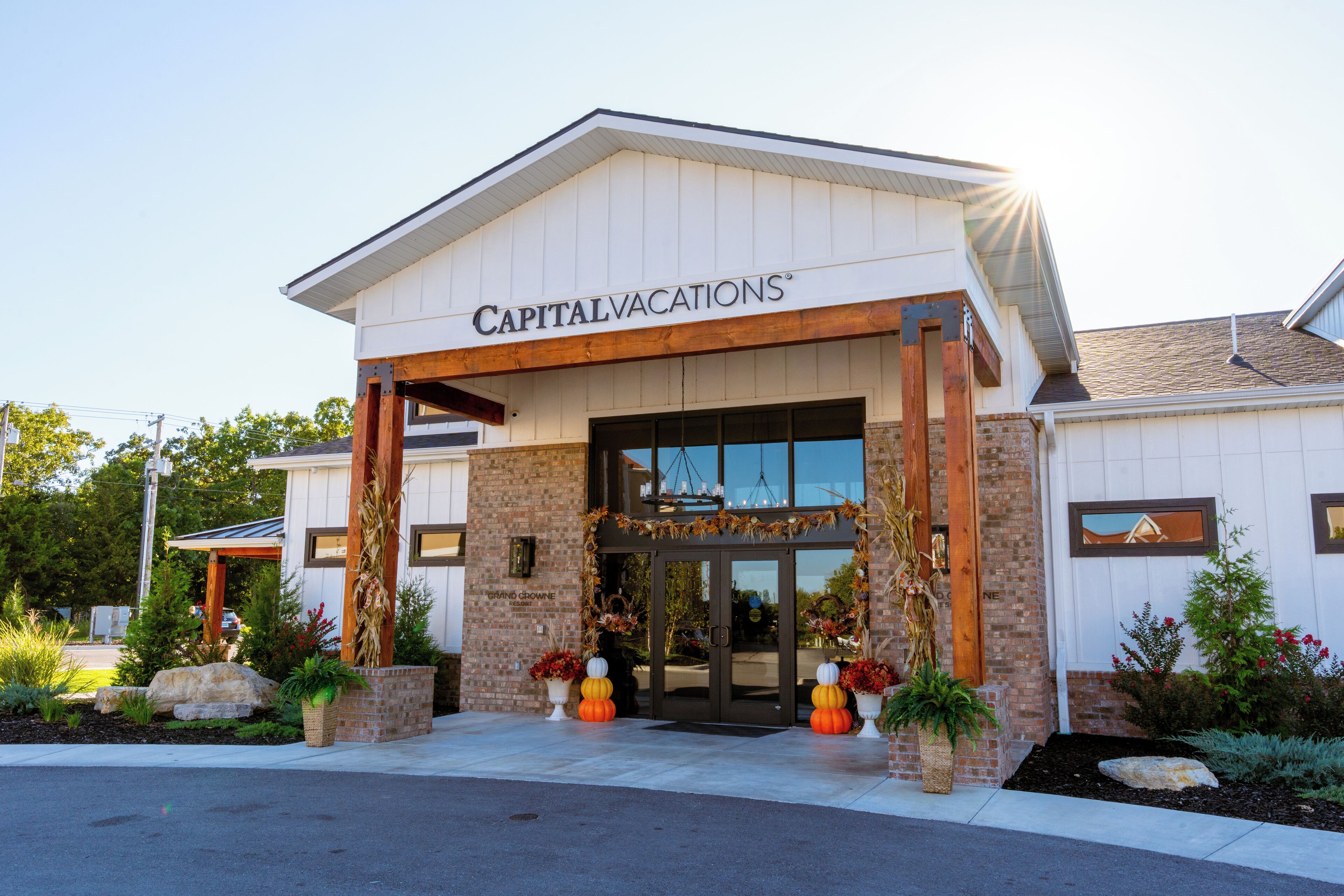 A building with a sign reading "CapitalVacations".