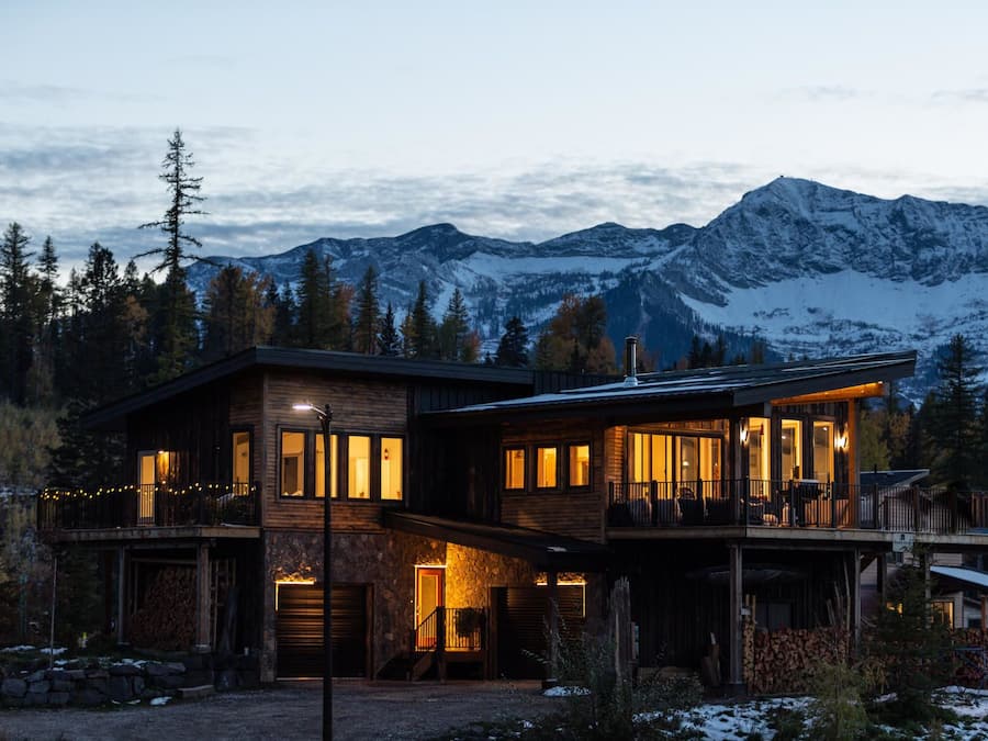 Front of property – evening/night