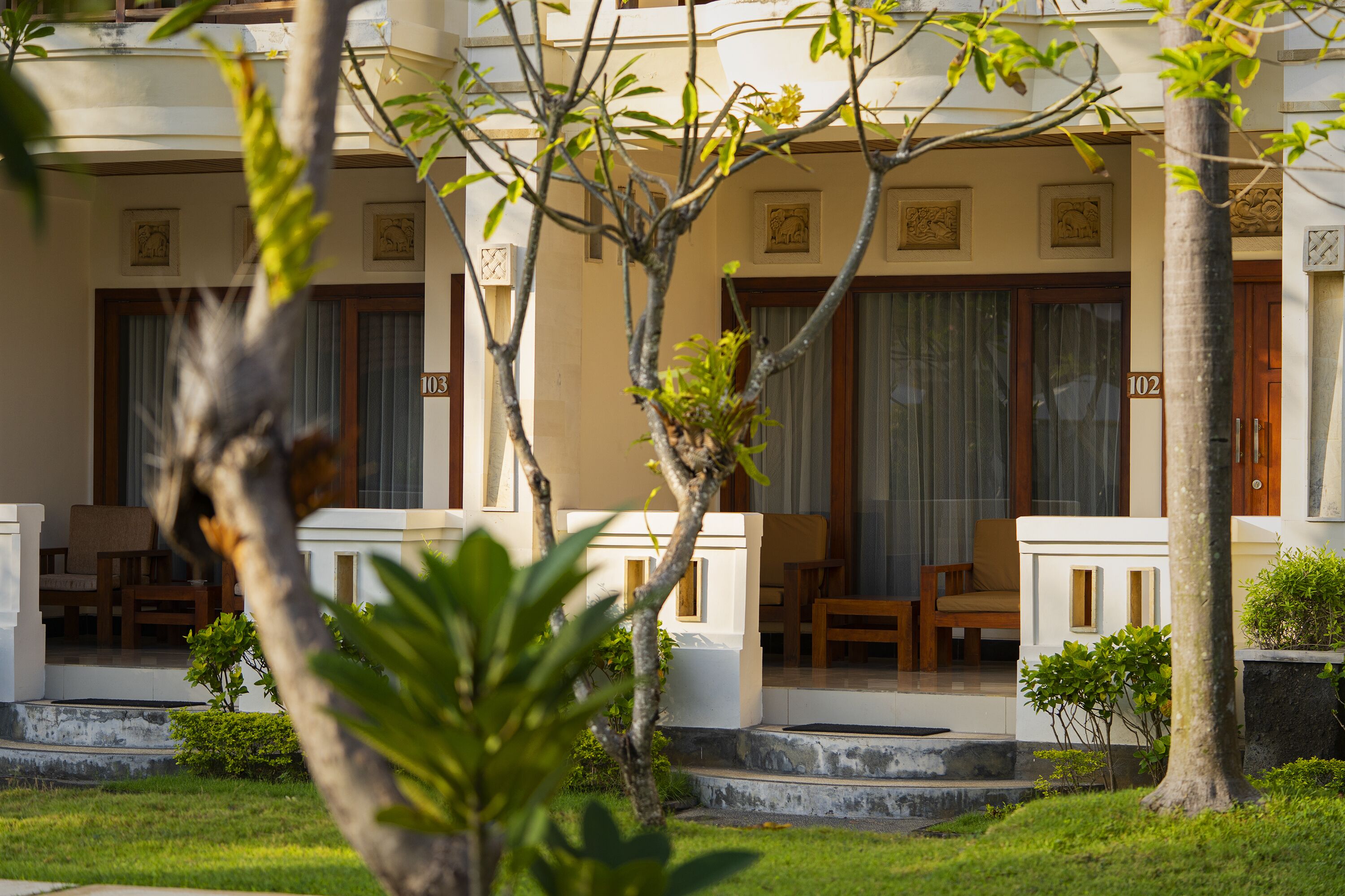 Fachada de la propiedad