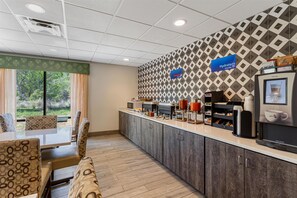 Free daily buffet breakfast