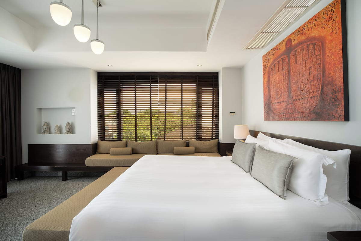 Suite, 2 slaapkamers | 1 slaapkamer, een kluis op de kamer, een bureau