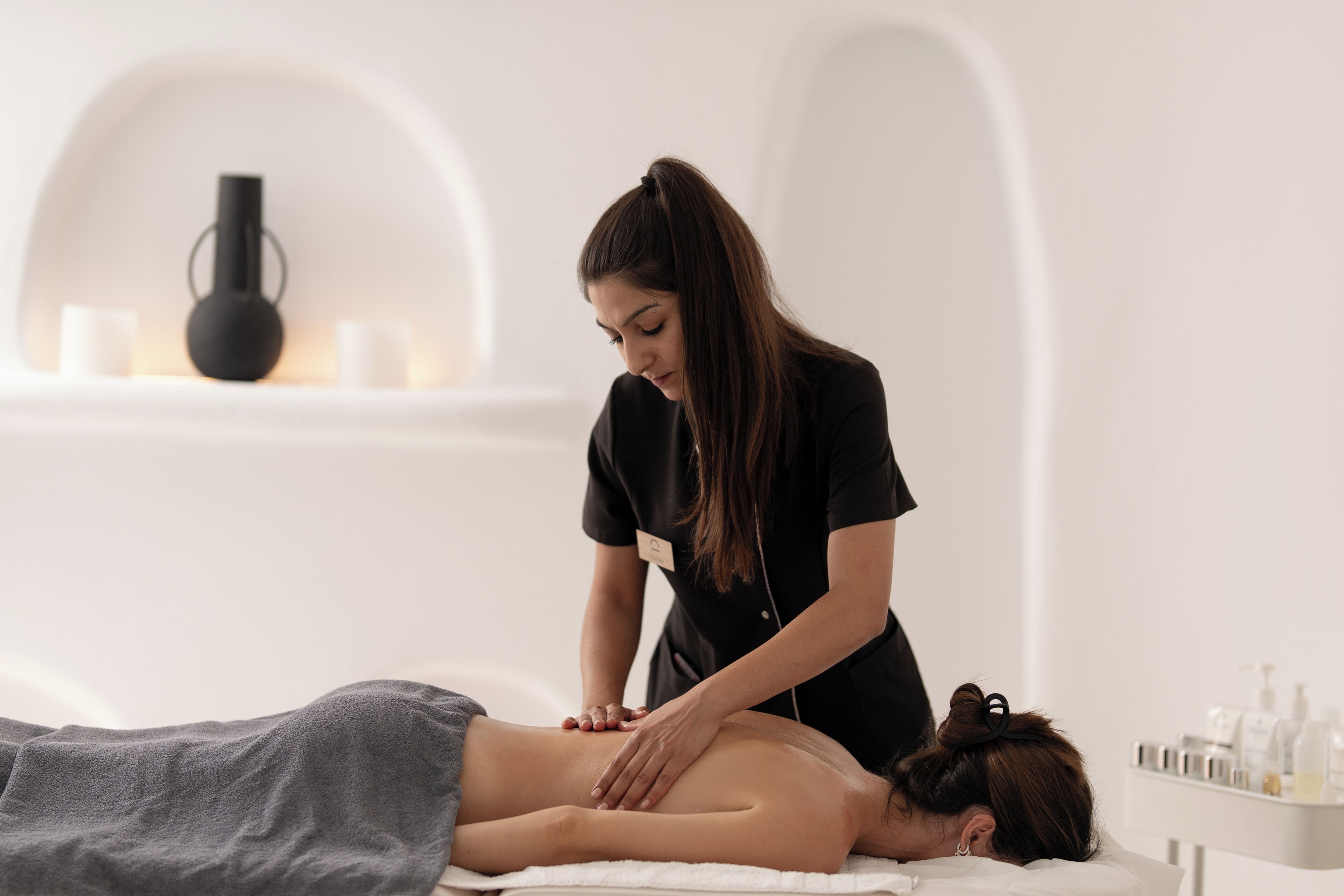 manicures and pedicures, massages