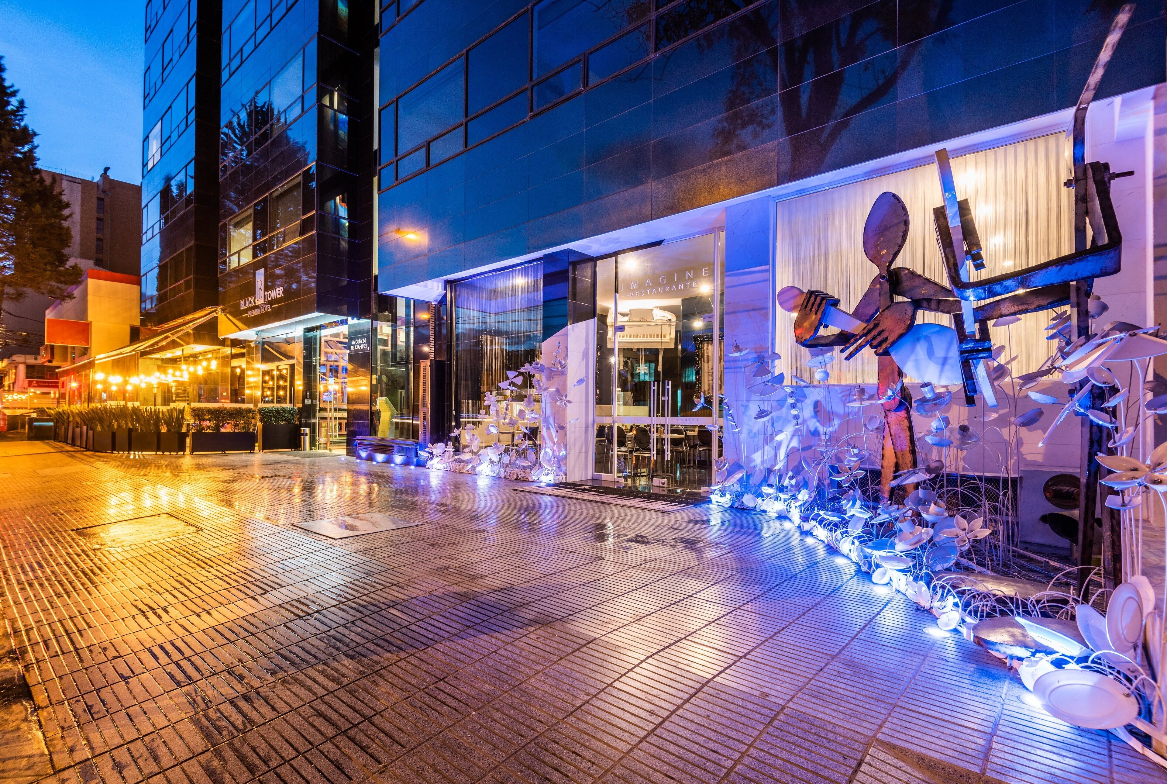 front of property – evening/night