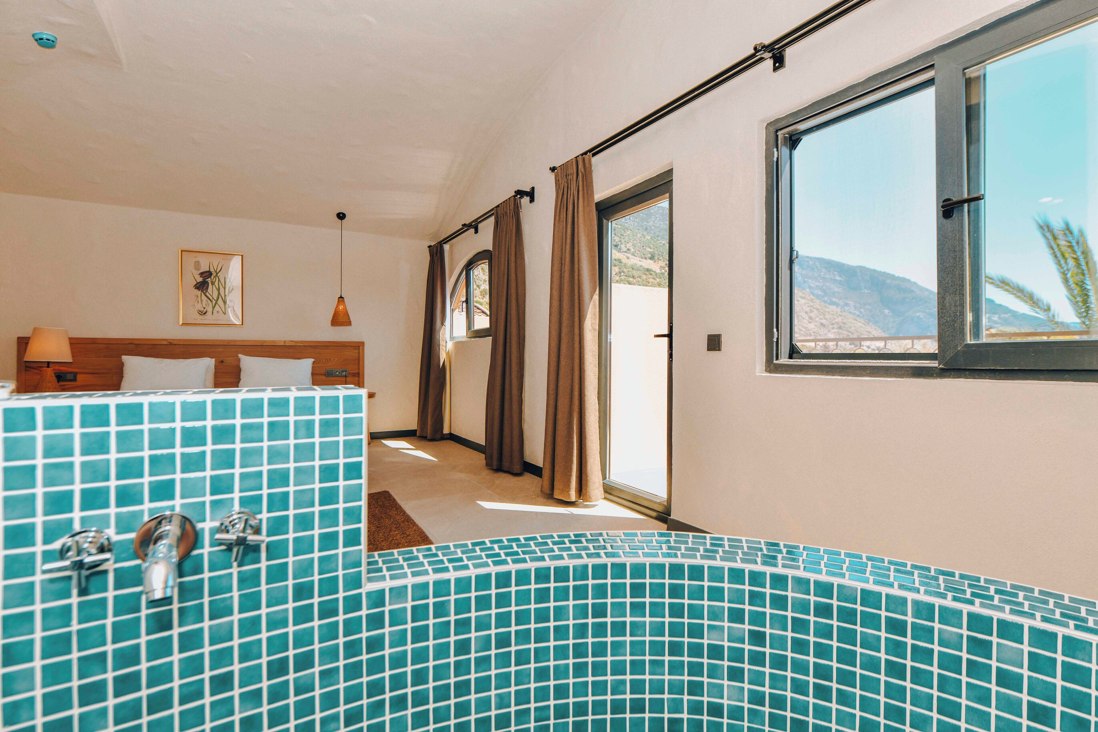 Exclusive-dobbeltværelse - 1 queensize-seng - ikke-ryger | Minibar, pengeskab på værelset, arbejdsområde til bærbare computere