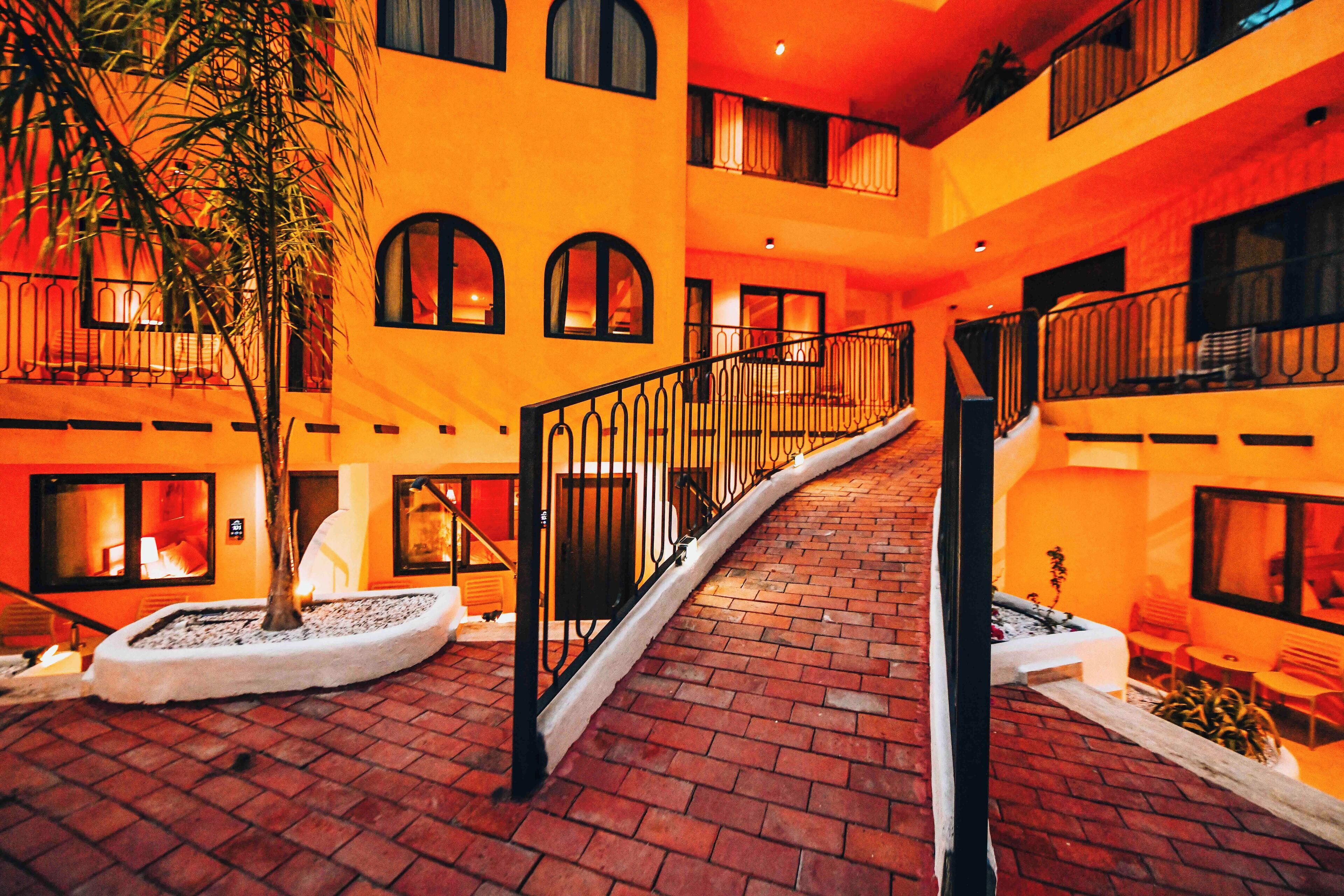 Front of property – evening/night