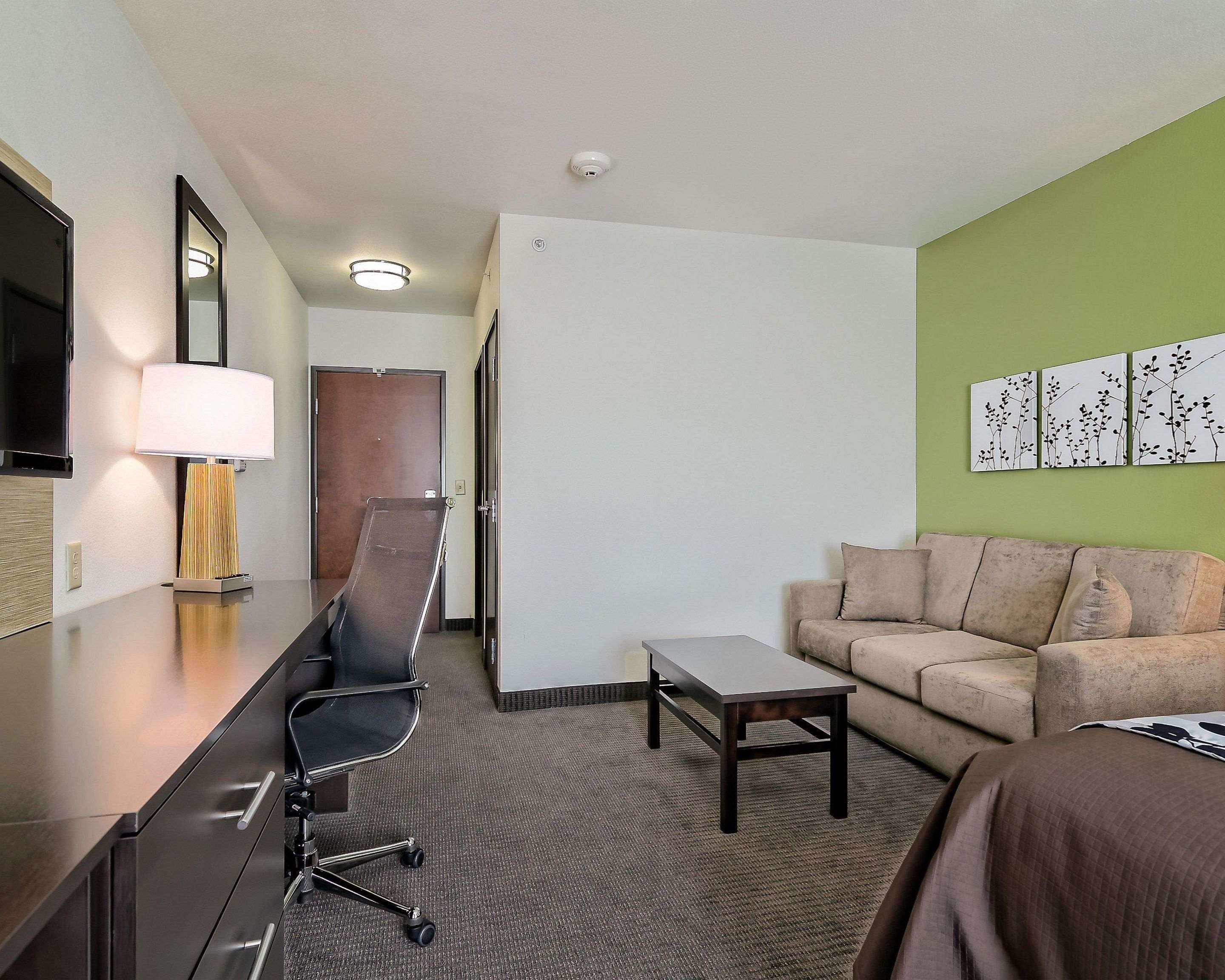 pillow-top beds, desk, blackout curtains, iron/ironing board