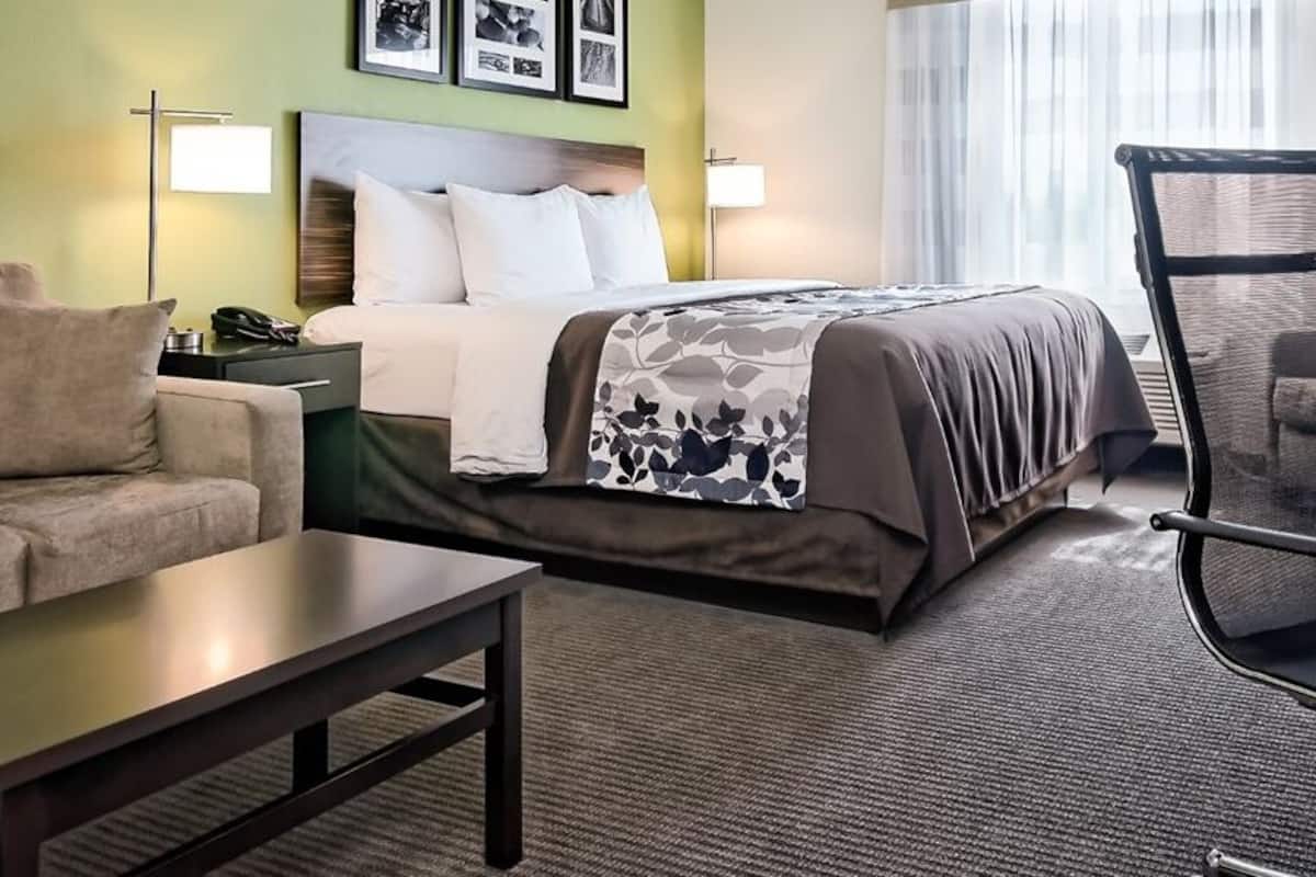 pillow-top beds, desk, blackout curtains, iron/ironing board