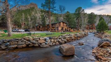 Front of property – evening/night