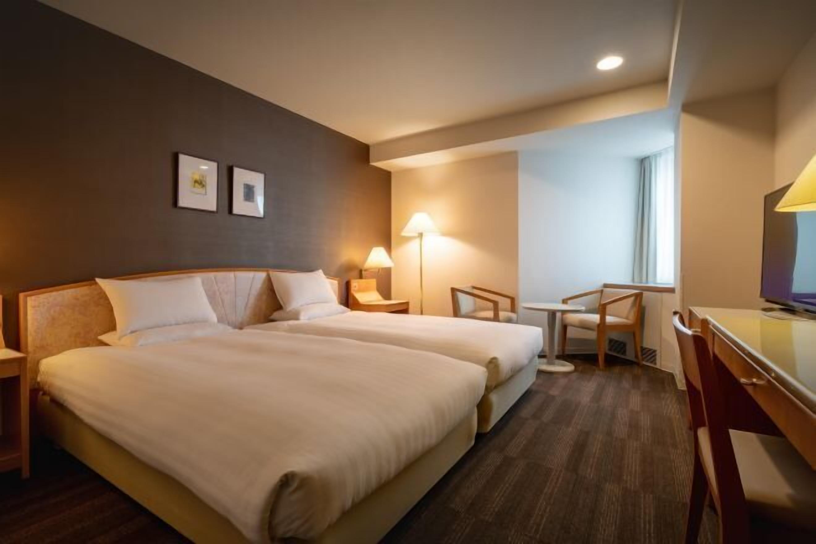 Desk, blackout curtains, soundproofing, iron/ironing board