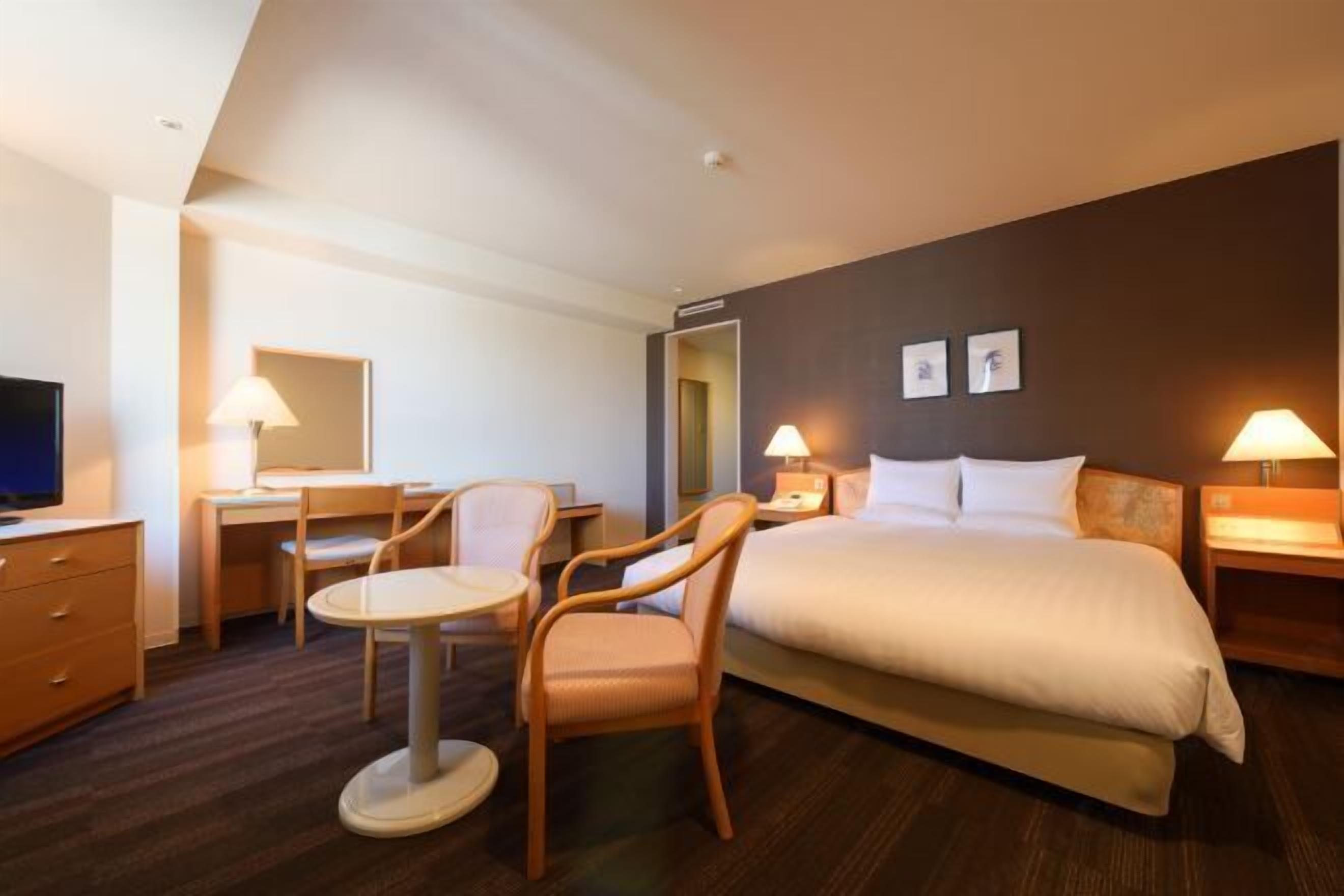 Desk, blackout drapes, soundproofing, iron/ironing board