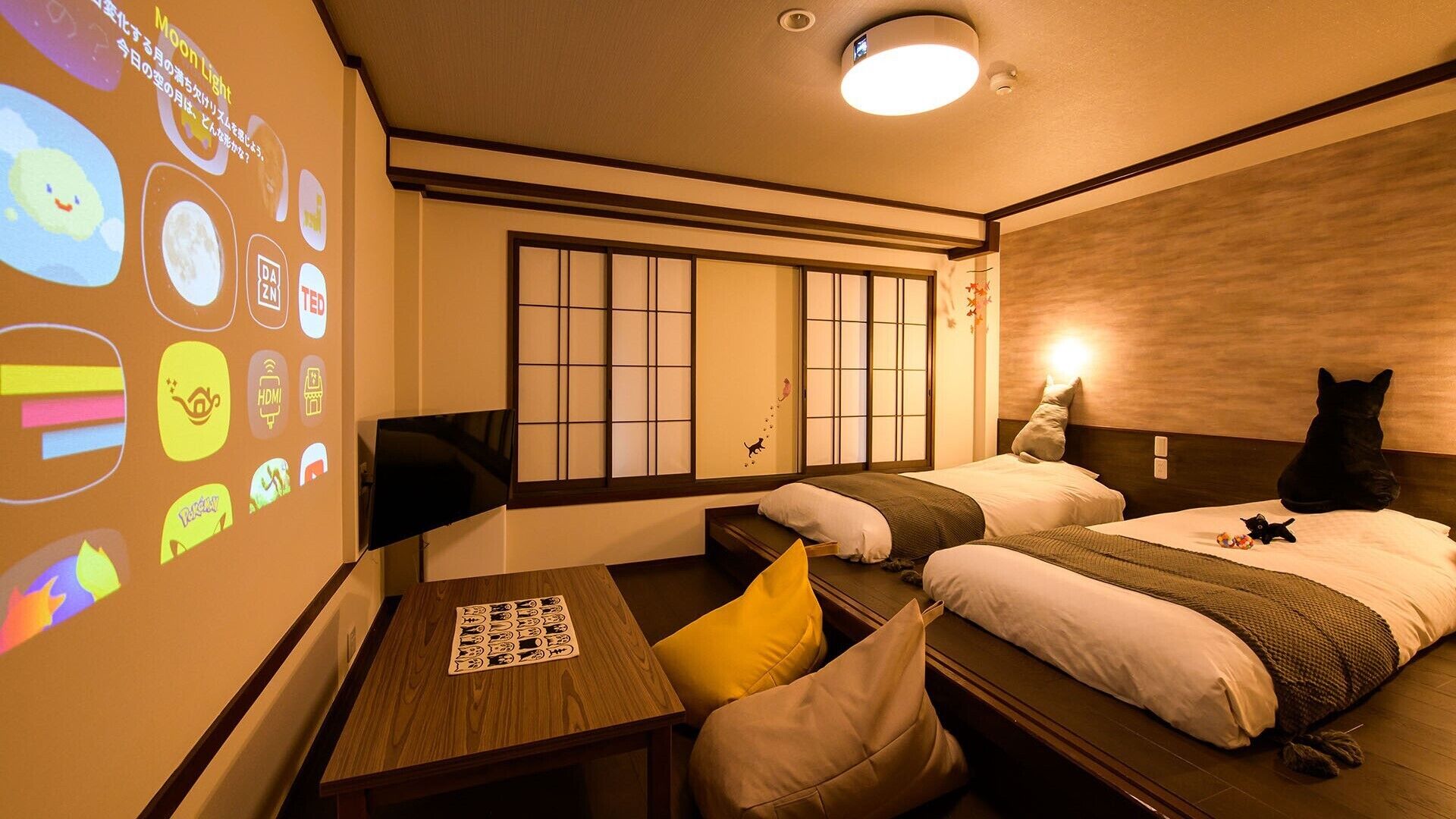 Desk, free WiFi, bed sheets