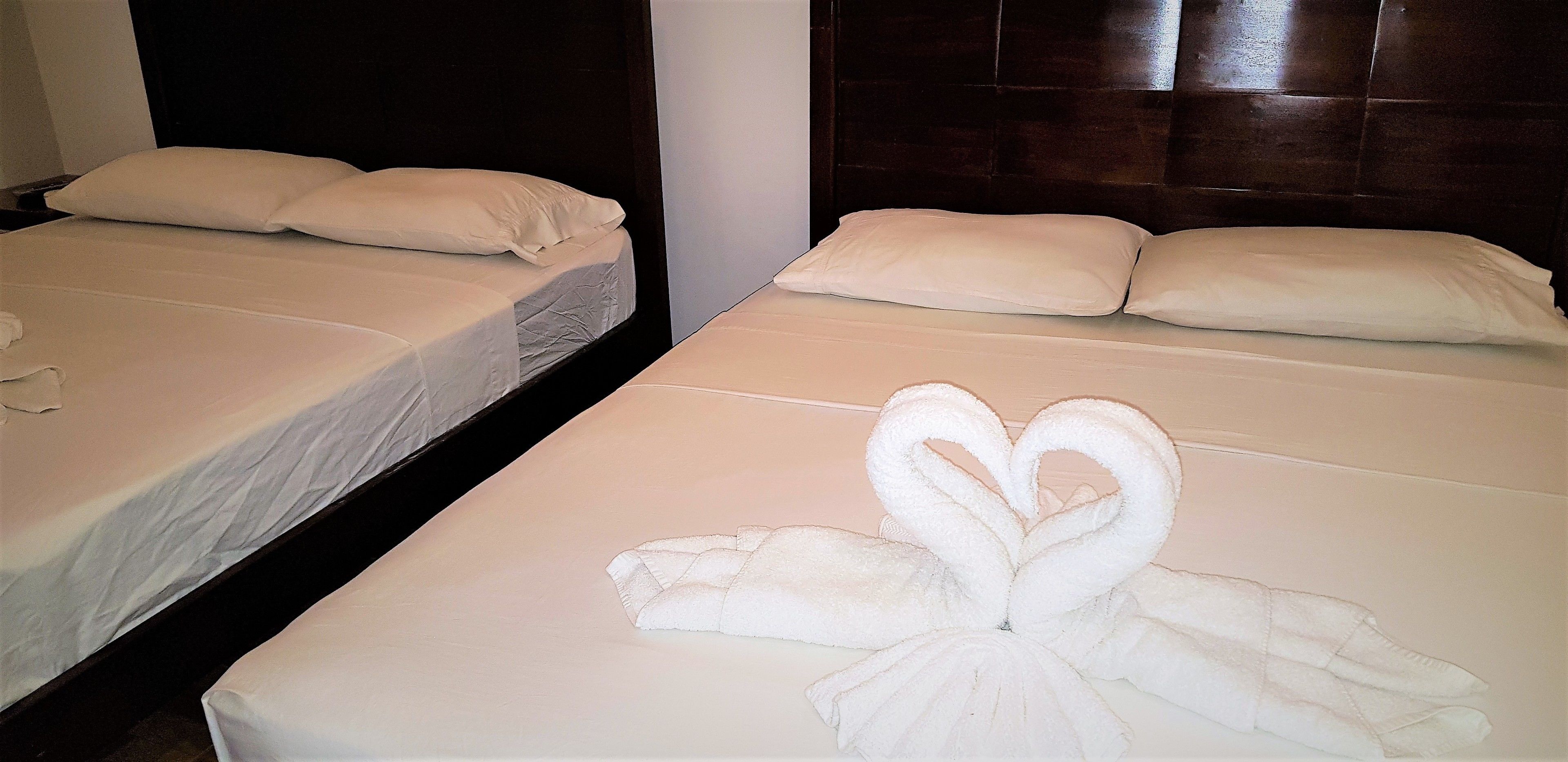 basic room, 2 queen beds | 1 bedroom, in-room safe, free wifi, bed sheets