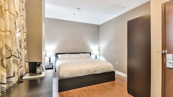 Egyptian cotton sheets, premium bedding, memory-foam beds, desk