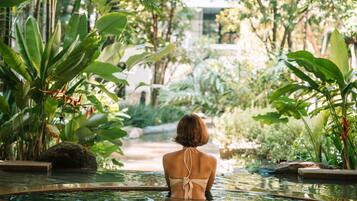 Outdoor pool, open 7:00 AM to 7:00 PM, pool umbrellas, sun loungers