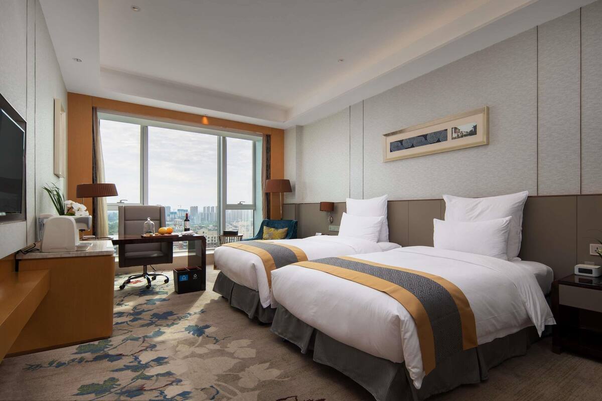 Ropa de cama de alta calidad y minibar
