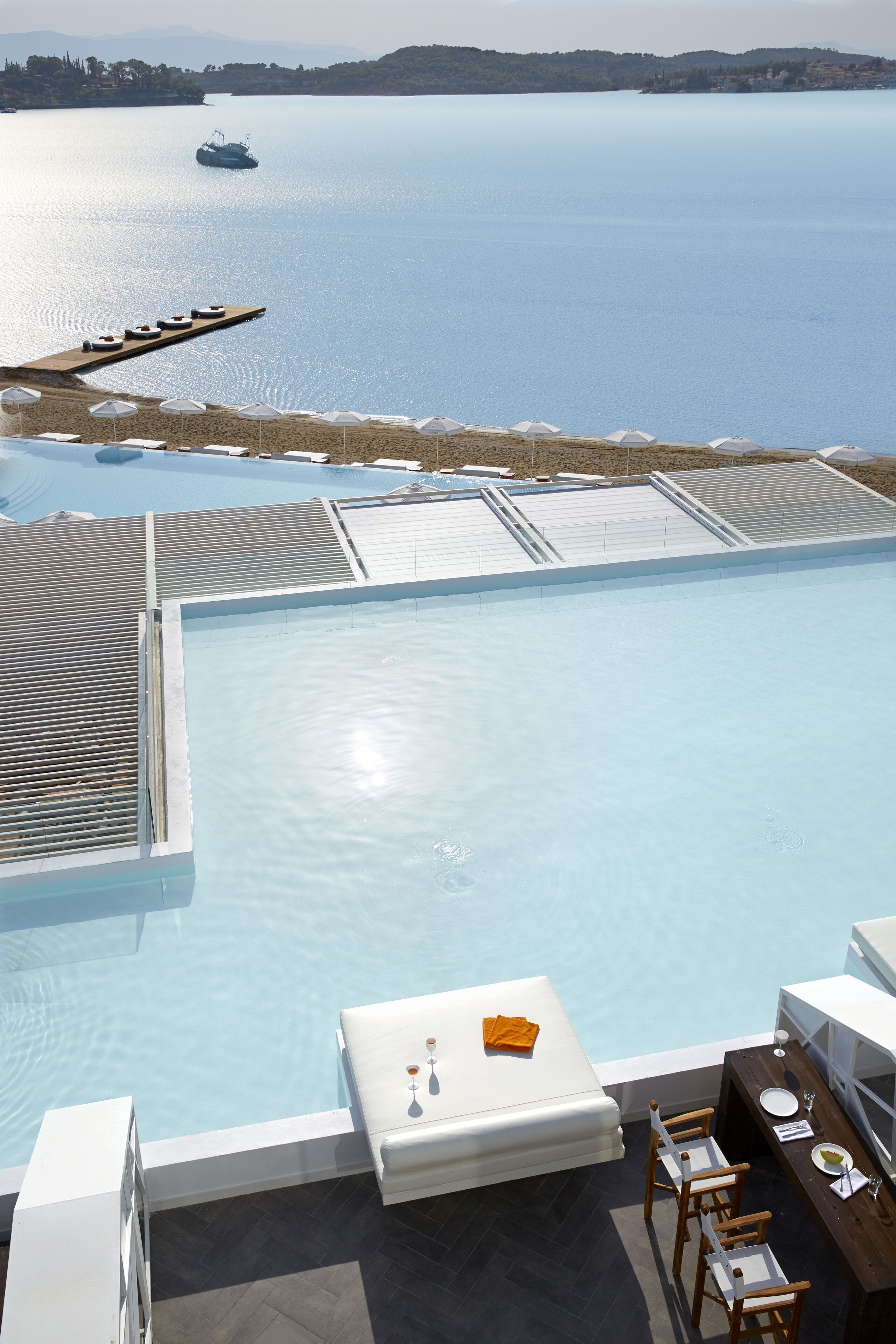 Suite, uitzicht op zee (Luux, Shared Plunge Pool) | Terras