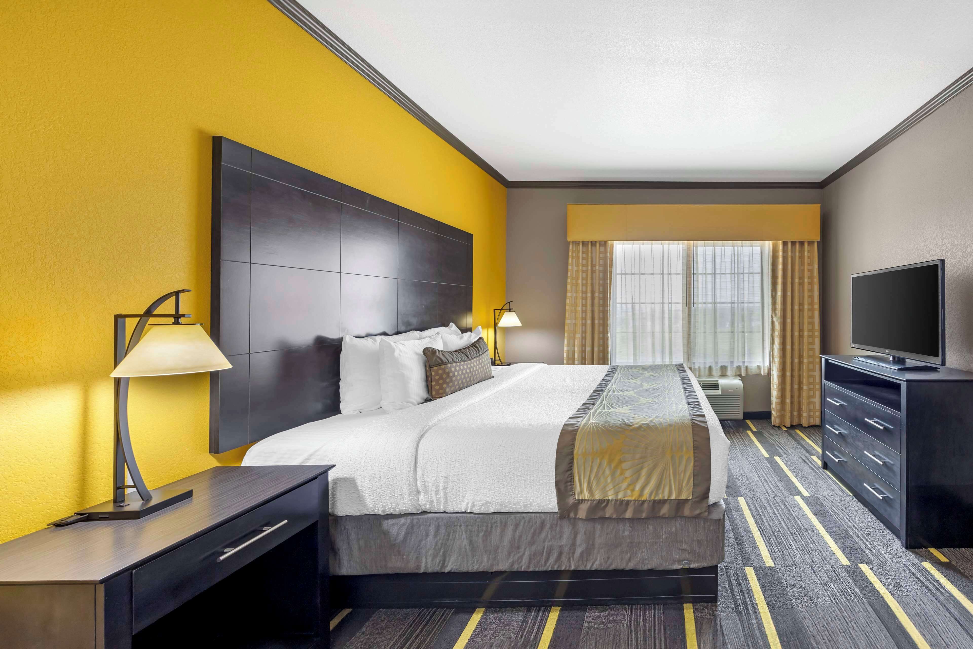 standard room, 1 king bed, non smoking, refrigerator & microwave | 1 bedroom, desk, laptop workspace, iron/ironing board