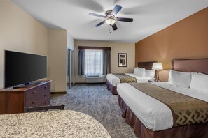 Standard Room, 2 Queen Beds, Non Smoking, Kitchenette | Desk, laptop workspace, blackout drapes, iron/ironing board - Best Western North Edge Inn (Dodge City)
