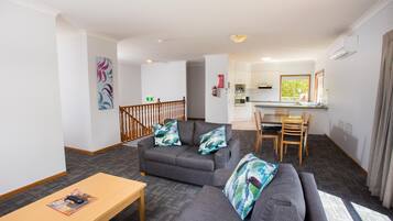 Three Bedroom Apartment | Desk, laptop workspace, iron/ironing board, free WiFi