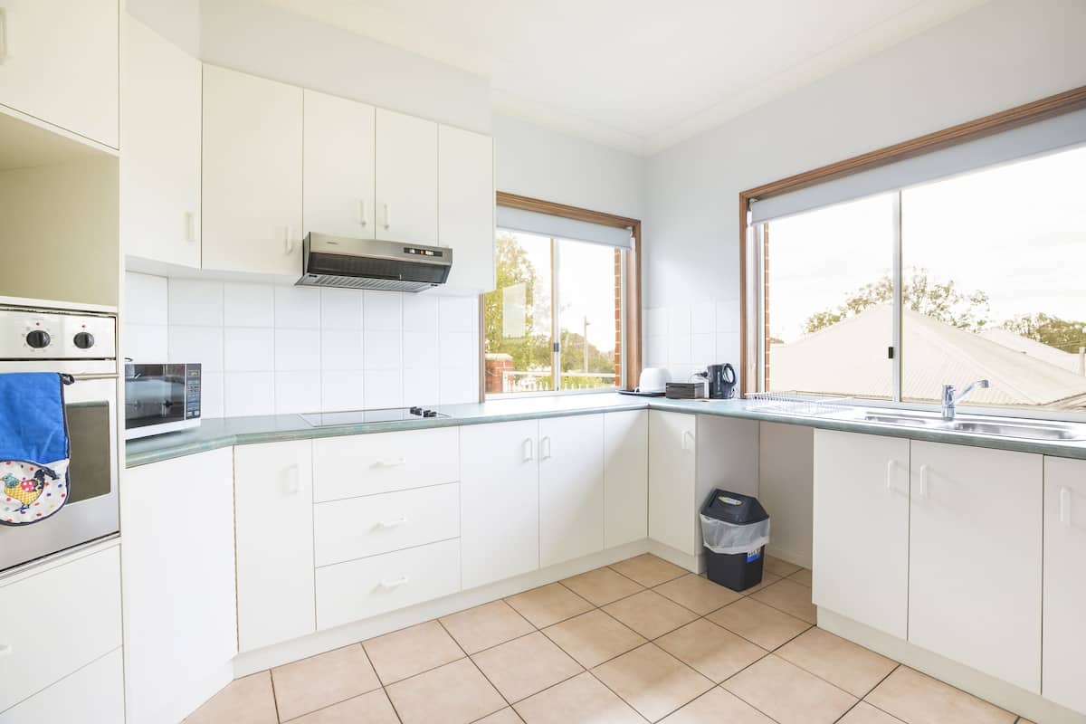 three bedroom apartment | private kitchen | mini-fridge, electric kettle