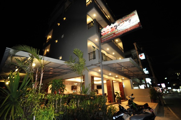 Front of property – evening/night