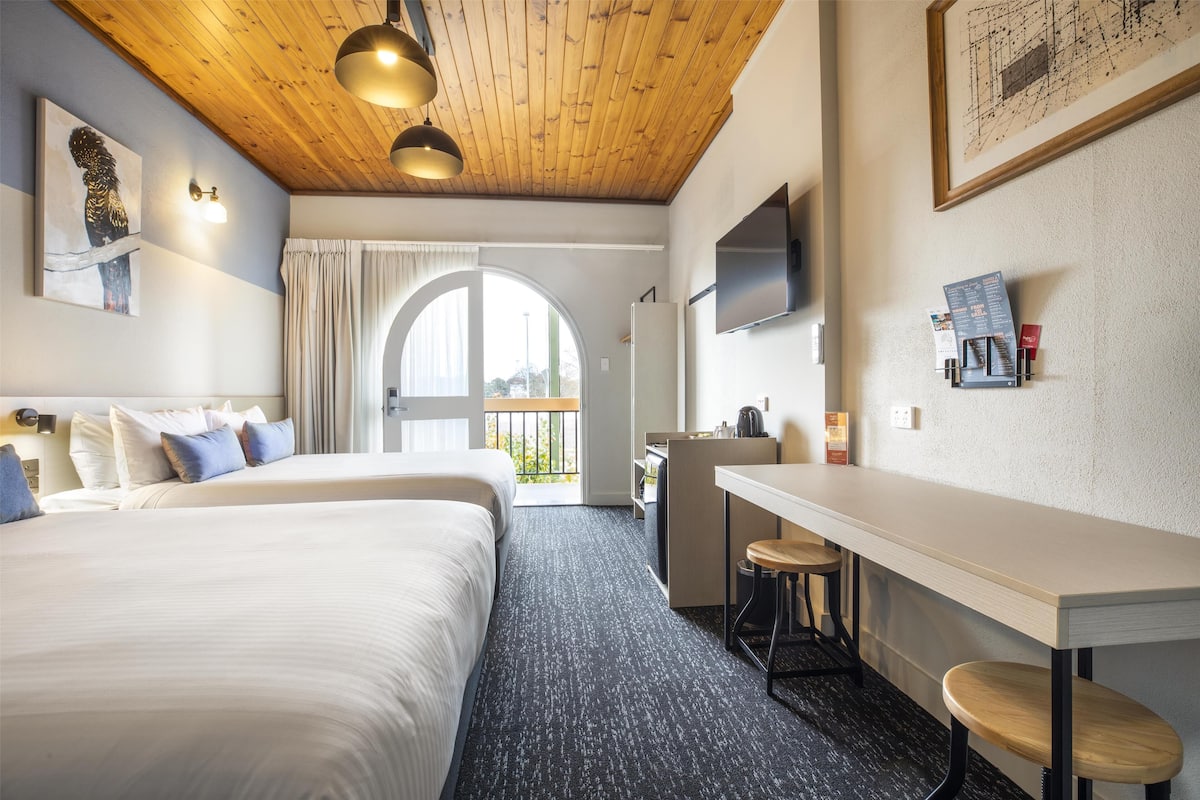 Estudio (Twin Queen) | Wifi gratis y ropa de cama 