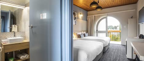 Estudio (Twin Queen) | Wifi gratis y ropa de cama