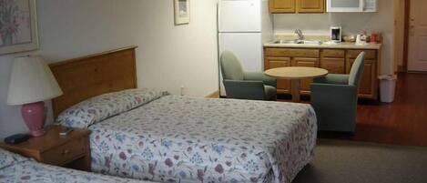 One Bedroom with 2 Queen Beds | Individually decorated, individually furnished, desk, iron/ironing board