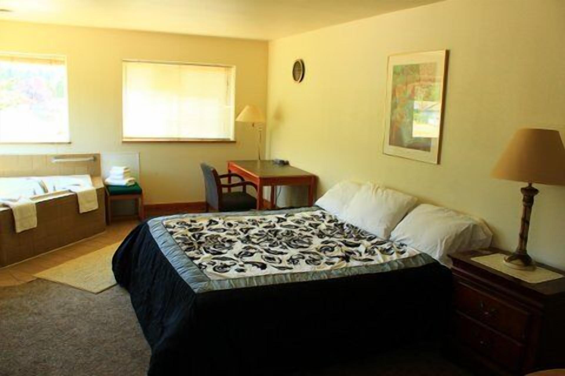 Individually decorated, individually furnished, desk, iron/ironing board