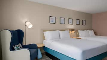 Room, 2 Queen Beds, Accessible | Blackout drapes, iron/ironing board, free cribs/infant beds