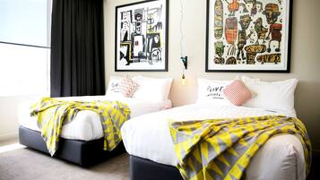 Premium bedding, minibar, in-room safe, individually decorated