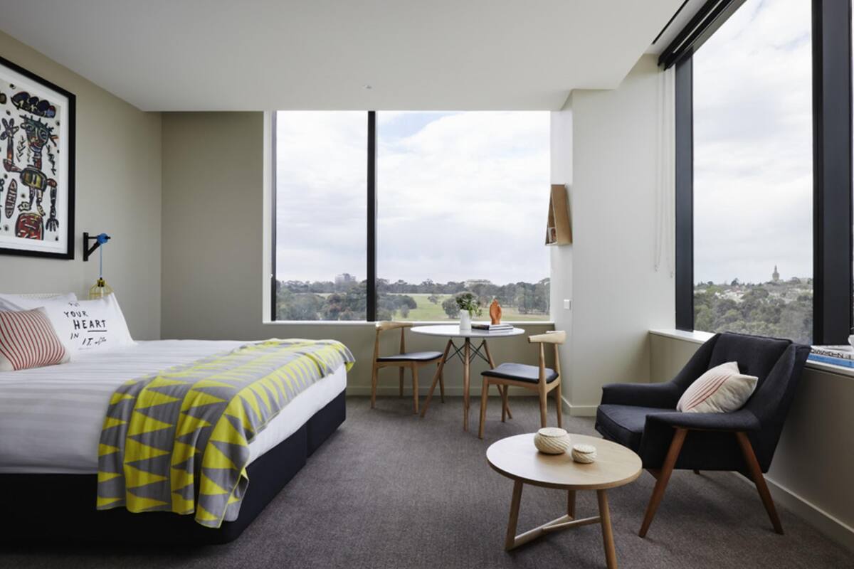 Room, 1 King Bed, Park View, Corner (Larwill) | Premium bedding, minibar, in-room safe, individually decorated