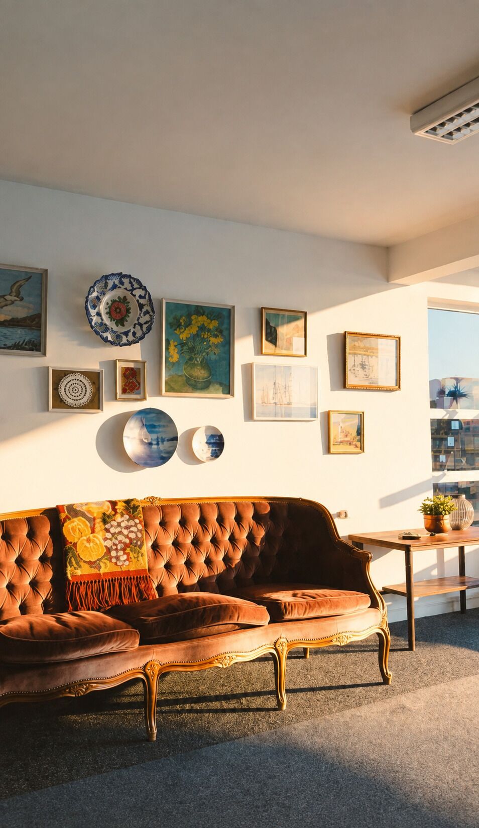 Coin salon dans le hall