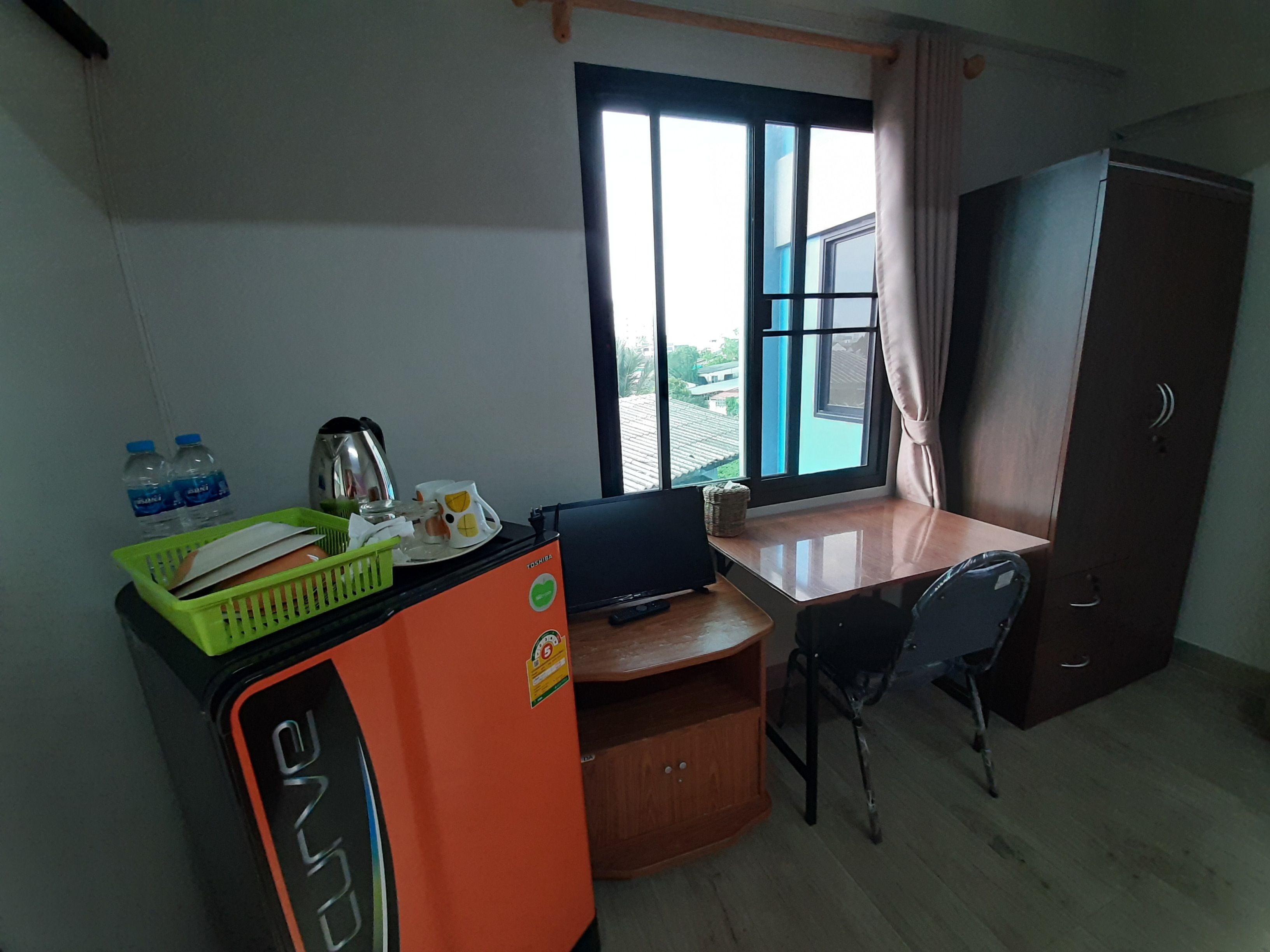 family room | blackout curtains, soundproofing, free wifi, bed sheets