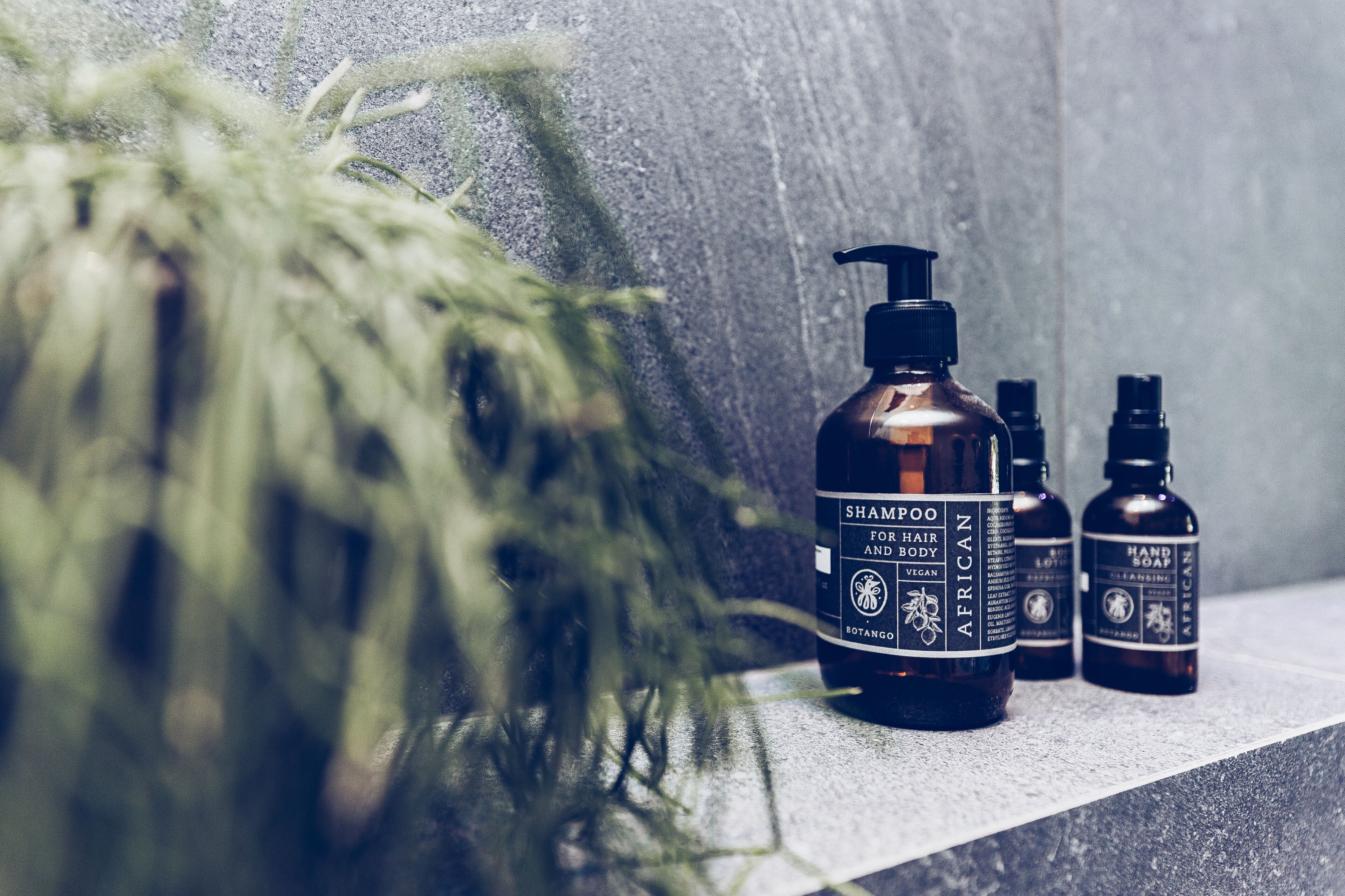 free toiletries, hair dryer, bathrobes, slippers